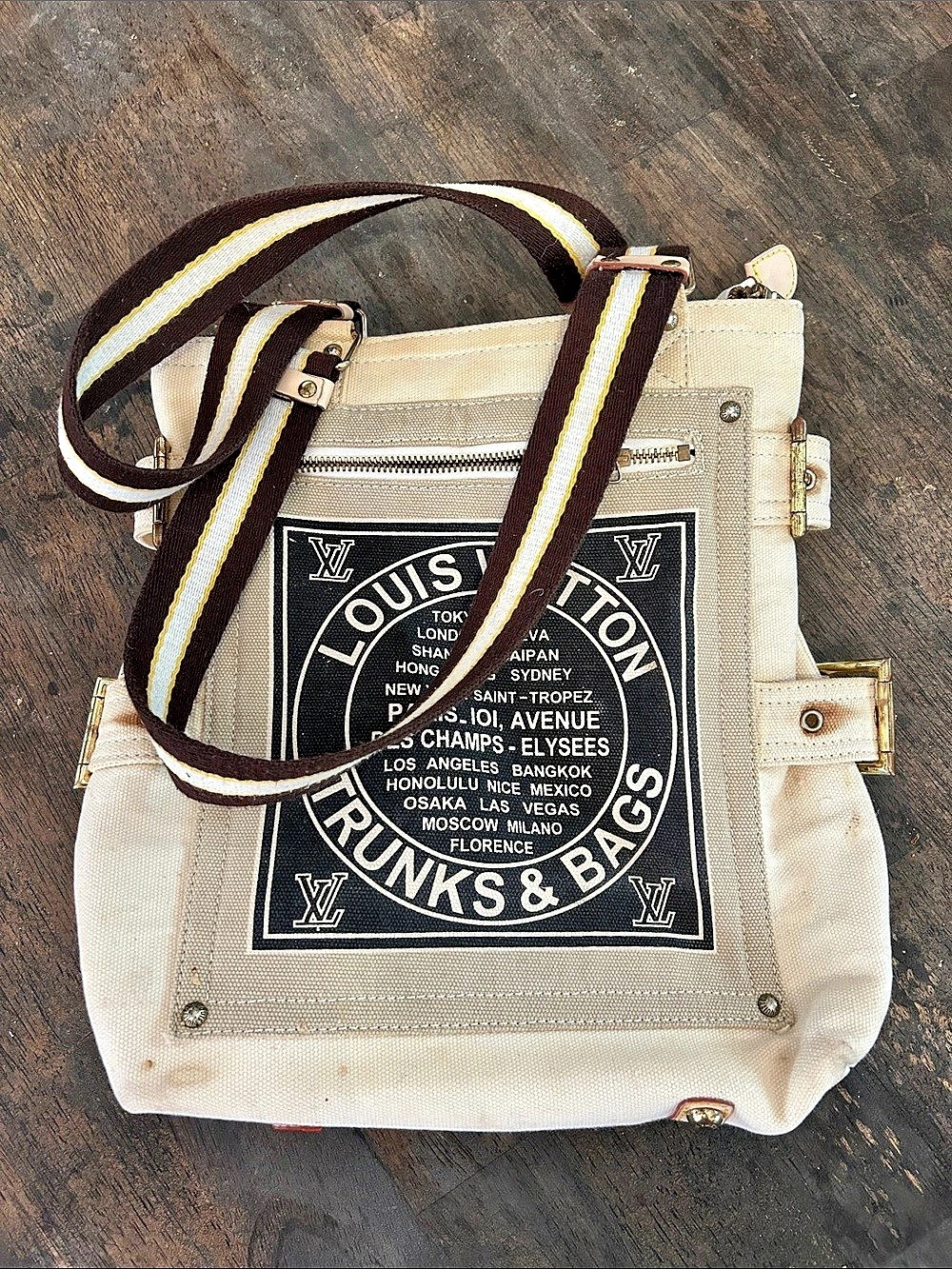 Dupe Louis Vuitton Cruise Line Globe Shopper MM Tote Bag